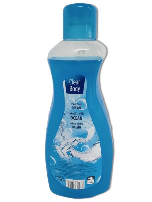 Tek. mýdlo Clear Body Oceán 1l - Kosmetika Hygiena a ochrana pro ruce Tekutá mýdla náhradní náplně